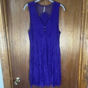 Purple lace Free People dress